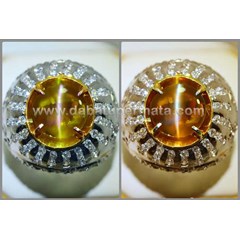 elegant honey colour cat' s eye srilangka - ce 098