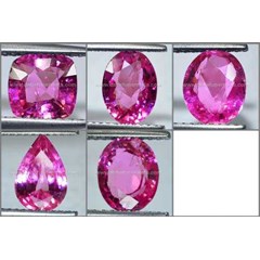 beautiful hot pink safir cut crystal - bsc 059