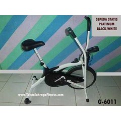 sepeda statis black white ( sepeda olahraga di rumah)