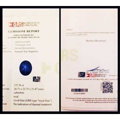 super big size blue kasmir safir burma no heat - bss 093