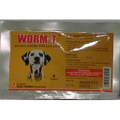 obat pembasmi cacing pita untuk anjing worm-t