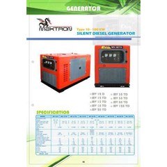 generator set 10kw 3phase maxtron mv12td