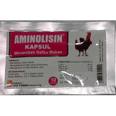 obat penambah nafsu makan ayam aminolisin