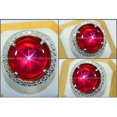 elegant hot pigeon blood star ruby crystal mulus - rbs 236