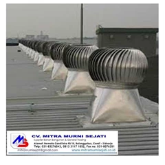cyclone turbine ventilator mengatasi udara ruangan pengap, panas, kotor, berdebu - cooling fan