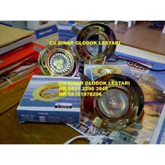lampu lemari furniture downlight mr16 gold tazen