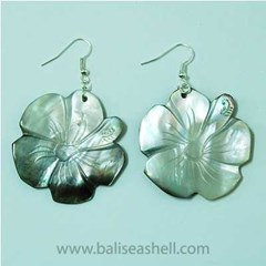 seashell earring crafts art gifts / anting bunga kerang