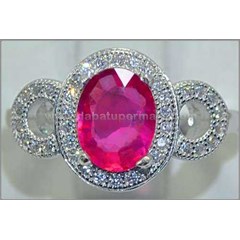 beautiful fresh vivid red ruby crystal - rl 107