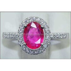 beautiful hot vivid red ruby crystal - rl 112