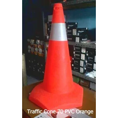 traffic cone 70cm pvc orange