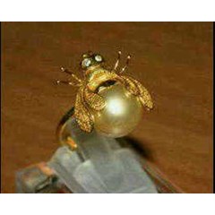 cincin emas lebah ( ce 08 )