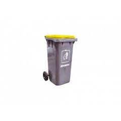 dust bin grey 120l w/ pedal kw 1800351