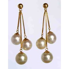 anting emas mutiara ( gam 12 )