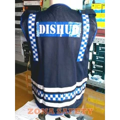 rompi jaring biru scotlight dishub