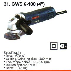 gurinda tangan gws 6-100 ( 4