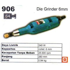 makita die grinder 6 mm type 906