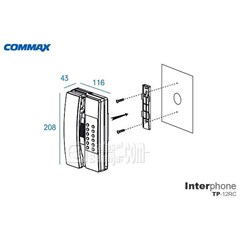 commax tp-12rc - intercom 12 channel