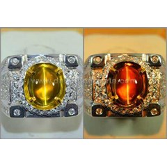 elegant antik alexandrite cat' s eye golden line. nh - rax 058