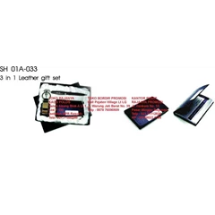 gift set tempat kartu nama pulpen & gantungan kunci sh 01a-033