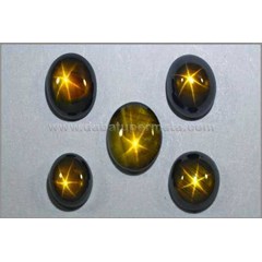 sparkling lot golden star sapphire no heat - bsg 035