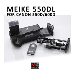 meike mk-550d lcd battery grip for canon dslr eos 550d / 600d / 650d lcd + 1x battery 3rd party ~ surabaya