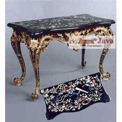 cs204-m meja konsul jepara buatan aura java furniture classic style