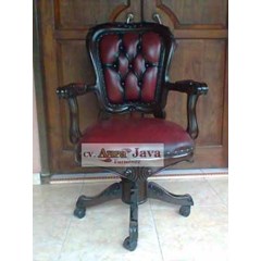 kursi kantor chr ajf-k07 french style furniture aura java furniture french