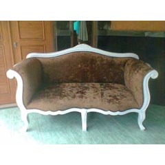 sofa suzan ks-05ajf velvet fabric white duco furnishing french furniture aura java classic furniture indonesia