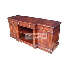 mahogany furnishing natural kayu tv kabinet cbtva colonial furniture style aura java
