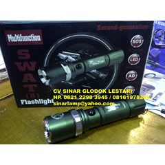 senter swat flashlight multifunction and zoom