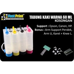 tabung ( ink tank) plastik 4 warna 60ml