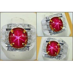 elegant hot pigeon blood ruby star mogok burma - rbs 256