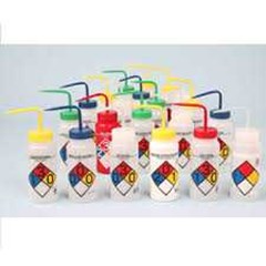 safety label wash bottle, ldpe, vol : 1000 ml, acetone label