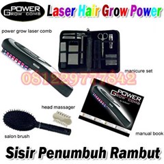 sisir laser elektric penumbuh rambut power grow comb original