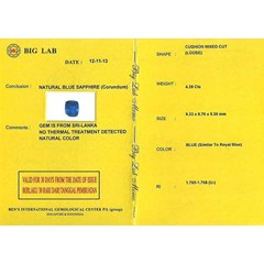 natural no heat vivid blue sapphire crystal sri lanka - spc 182