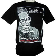 kaos tokoh baharuddin lopa, pendekar hukum indonesia