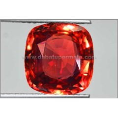 elegant hot metallic padparadscha safir crystal body glass - bpp 034