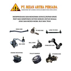 rekondisi drag link, tie rod, ball joint, pulley damper, engine mounting dll