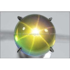 antik metallic green mistik quartz star - bmq 014
