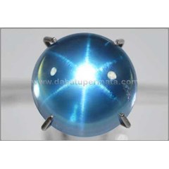 sparkling blue mistik quartz star - bmq 013