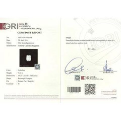 sparkling flawless white diamond colour sapphire - spc 194