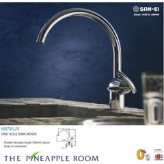 one hole sink mixer san-ei tipe k8741jv