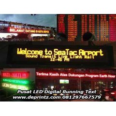 running text yogyakarta semarang bandung jakarta depok tangerang bekasi bogor