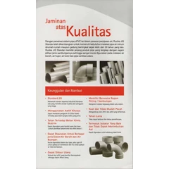 sambungan & pipa upvc rucika standard jis untuk aplikasi air bersih & air buangan