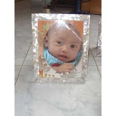 frame photo from mop shell white big size / frame photo dari mutiara