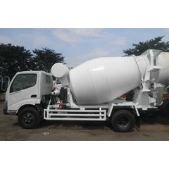 karoseri truk mixer 3 m3 chassis hino dutro mixer ready stock