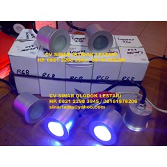 lampu lantai led underground 3w biru