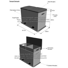 tempat sampah stainless injak | tempat sampah stainless pedal | tong sampah stainless injak | tong sampah stainless pedal