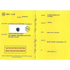 natural no heat royal blue sapphire sri lanka - spc 203