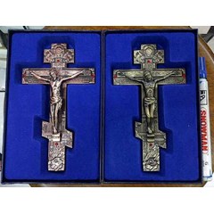 salib dinding antik yerusalem 16 cm ( tanggung) logam